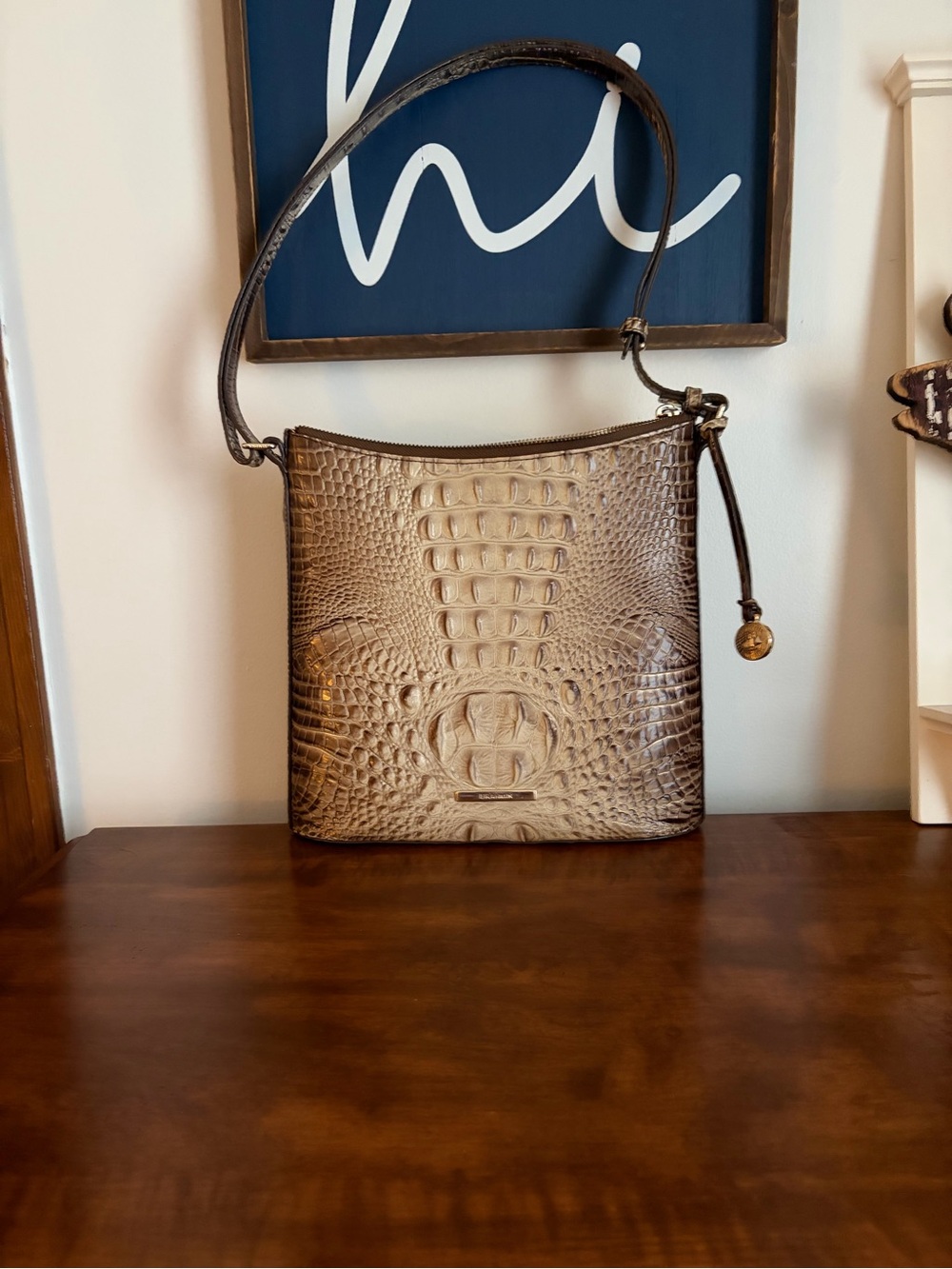 Brahmin Katie Crossbody Bag in Latte